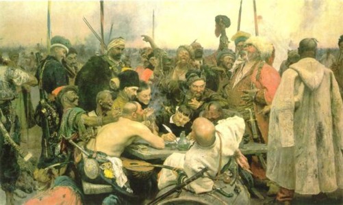 Repin's Cossack painting
