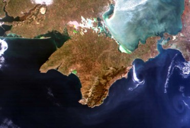 Image of Crimea from space 