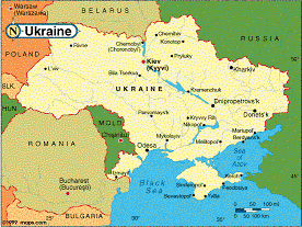 Map of Ukraine 