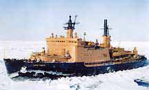 Nuclear ice breaker ship