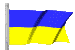 Waving flag of Ukraine 
