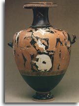 Excavated vase from 6 century B.C.